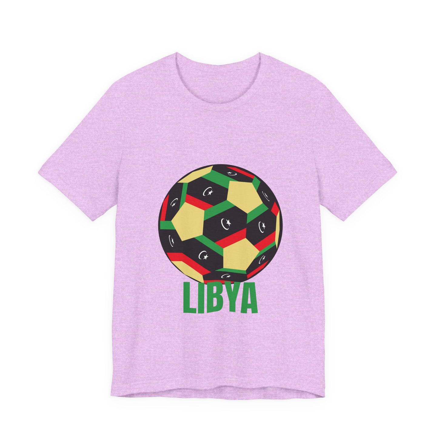 Libya Fan Specialty Soccer Ball Design T Shirt