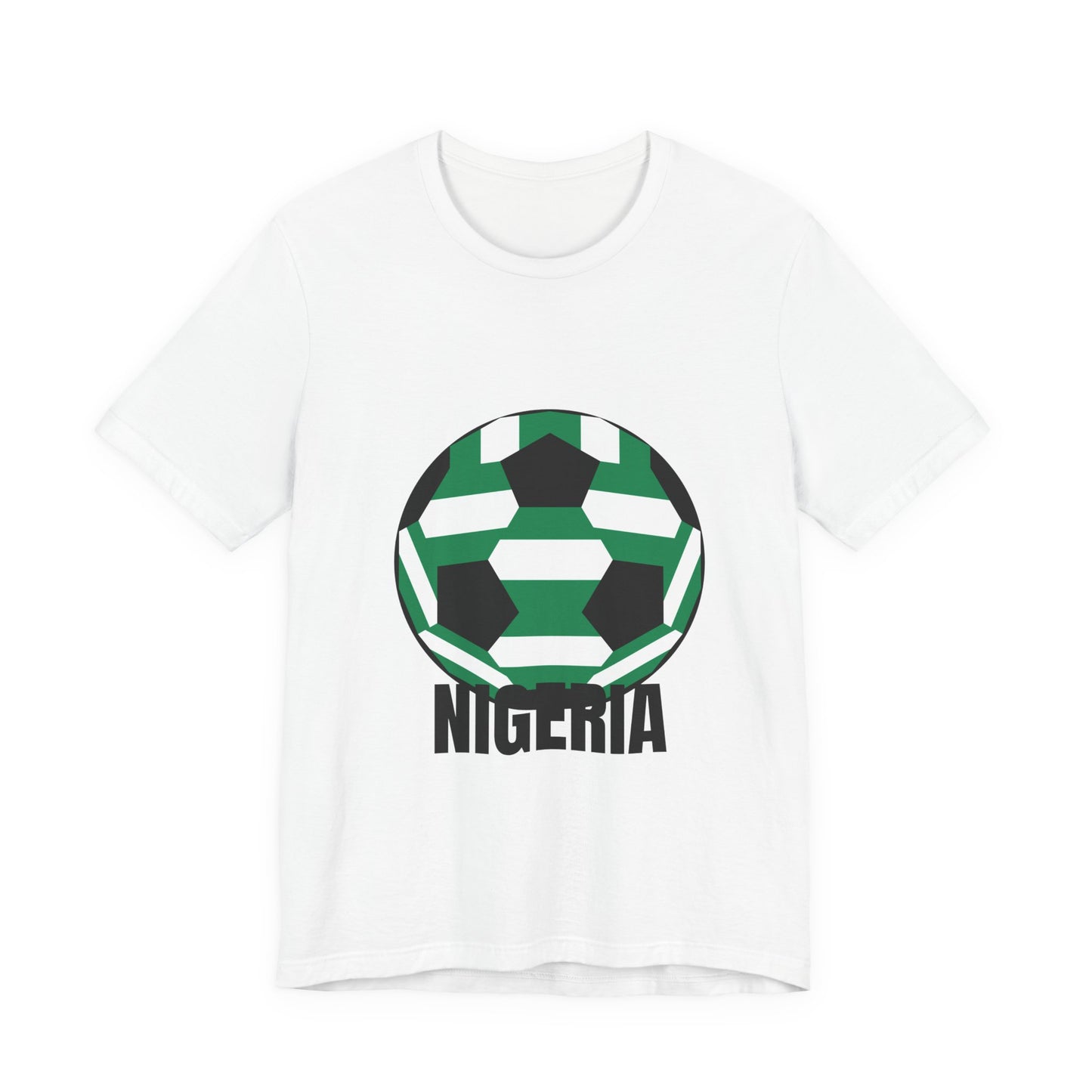 Nigeria Fan Specialty Soccer Ball Design T Shirt