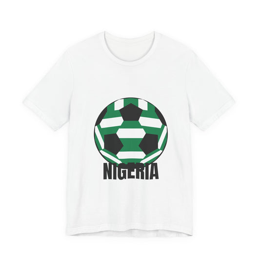 Nigeria Fan Specialty Soccer Ball Design T Shirt