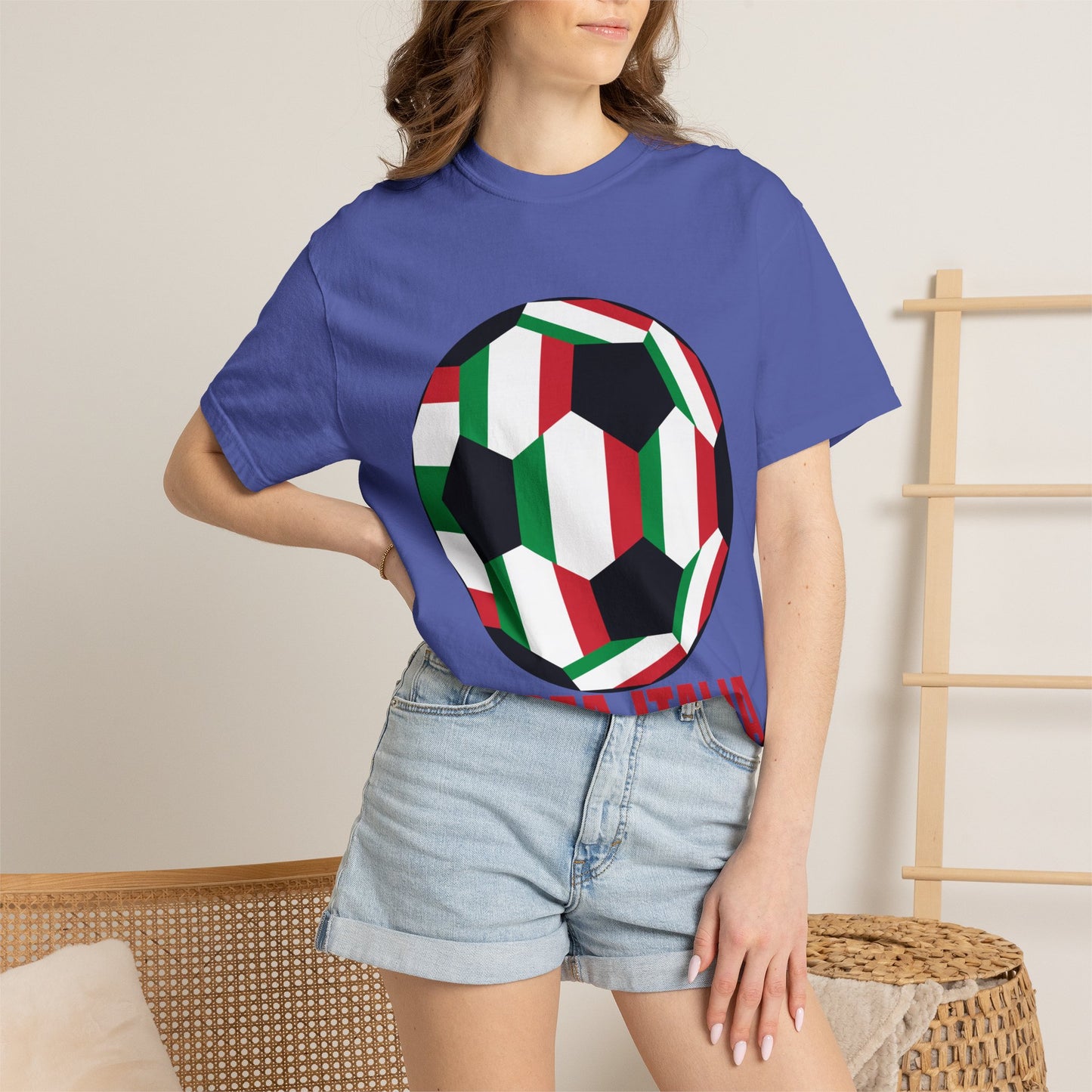 Forza Italia Fan Specialty Soccer Ball Design T Shirt