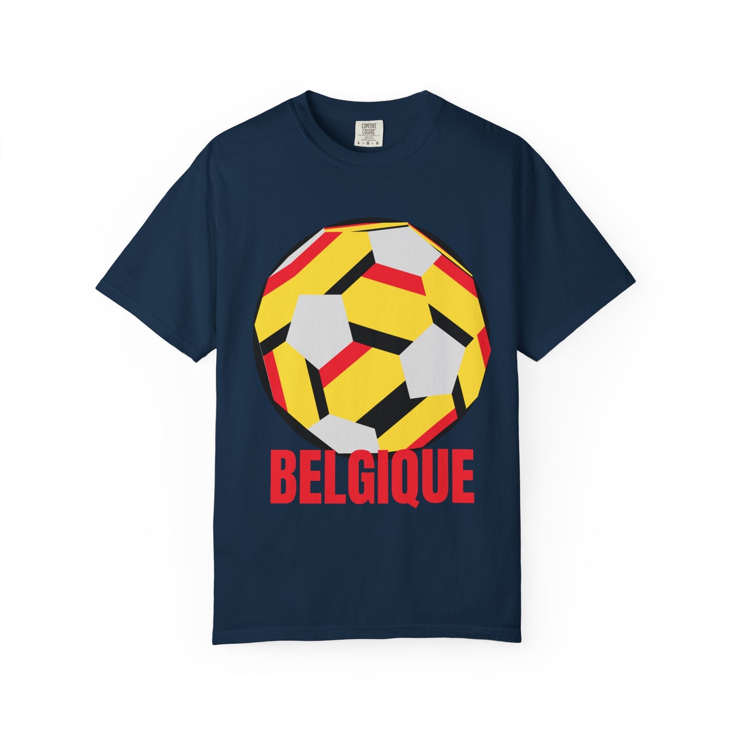 Belgique Fan Specialty Soccer Ball Design T Shirt