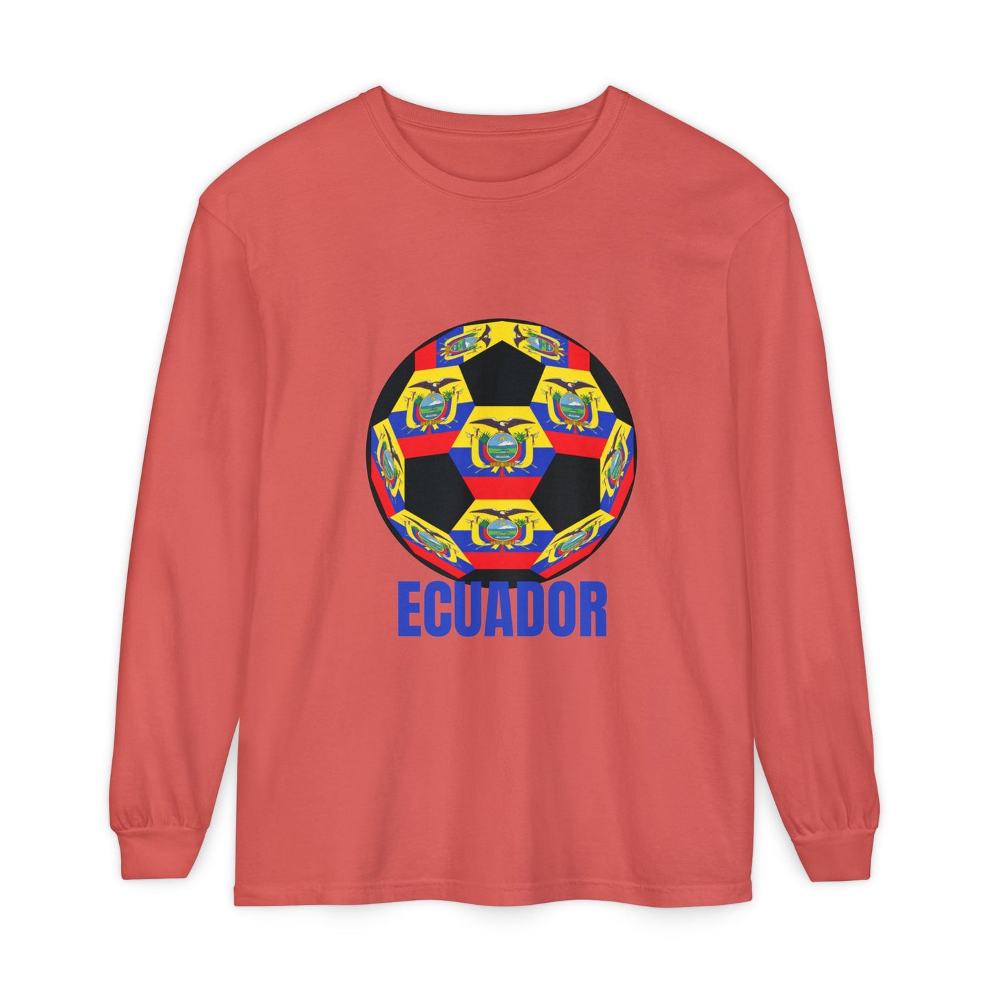 Ecuador Soccer Crest Long Sleeve Shirt