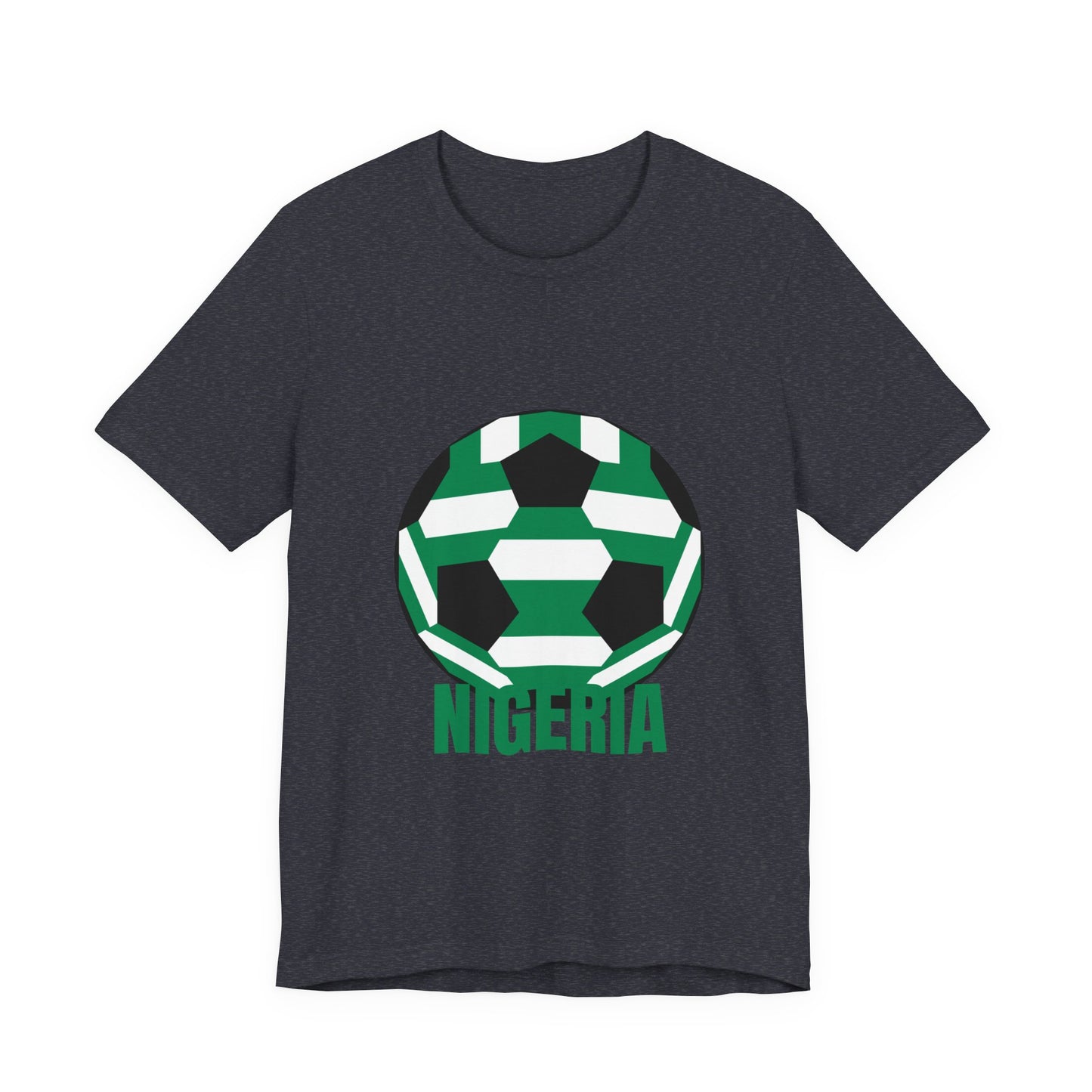 Nigeria Fan Specialty Soccer Ball Design T Shirt