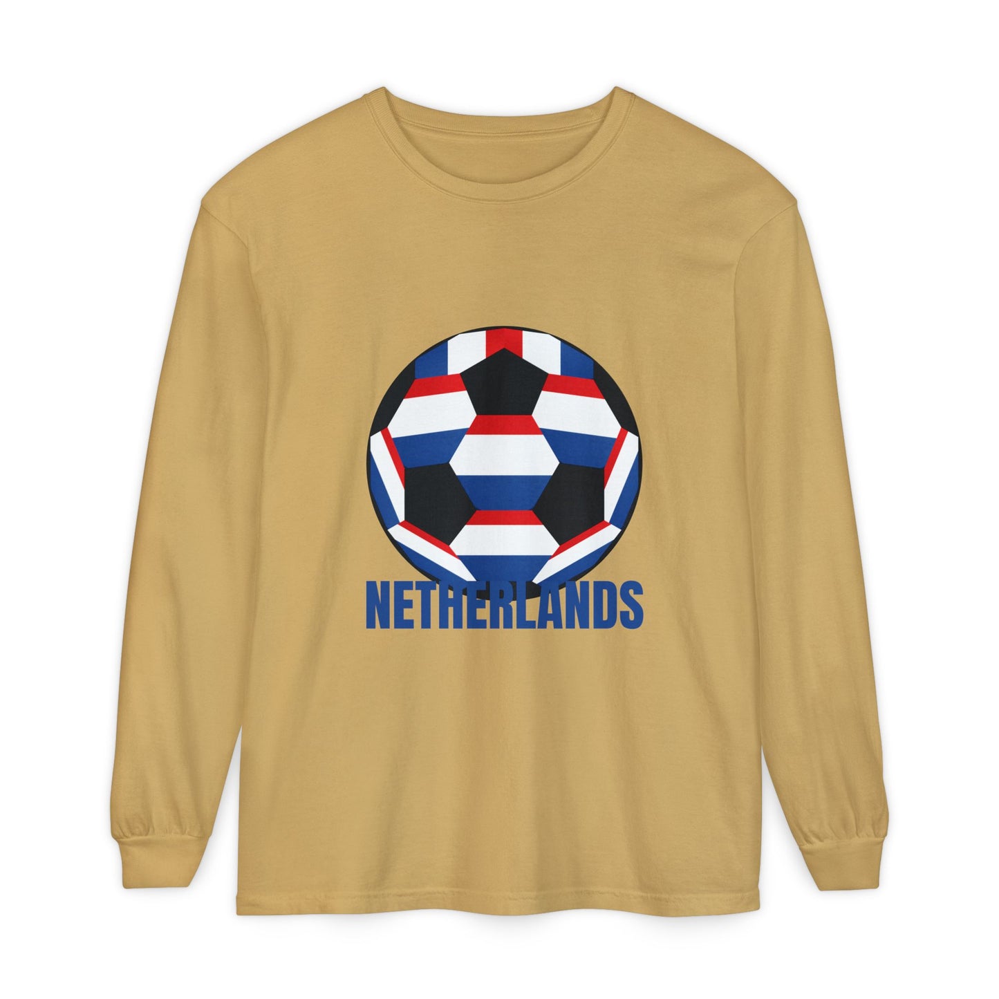 Netherlands Fan Specialty Soccer Ball Long Sleeve Tee