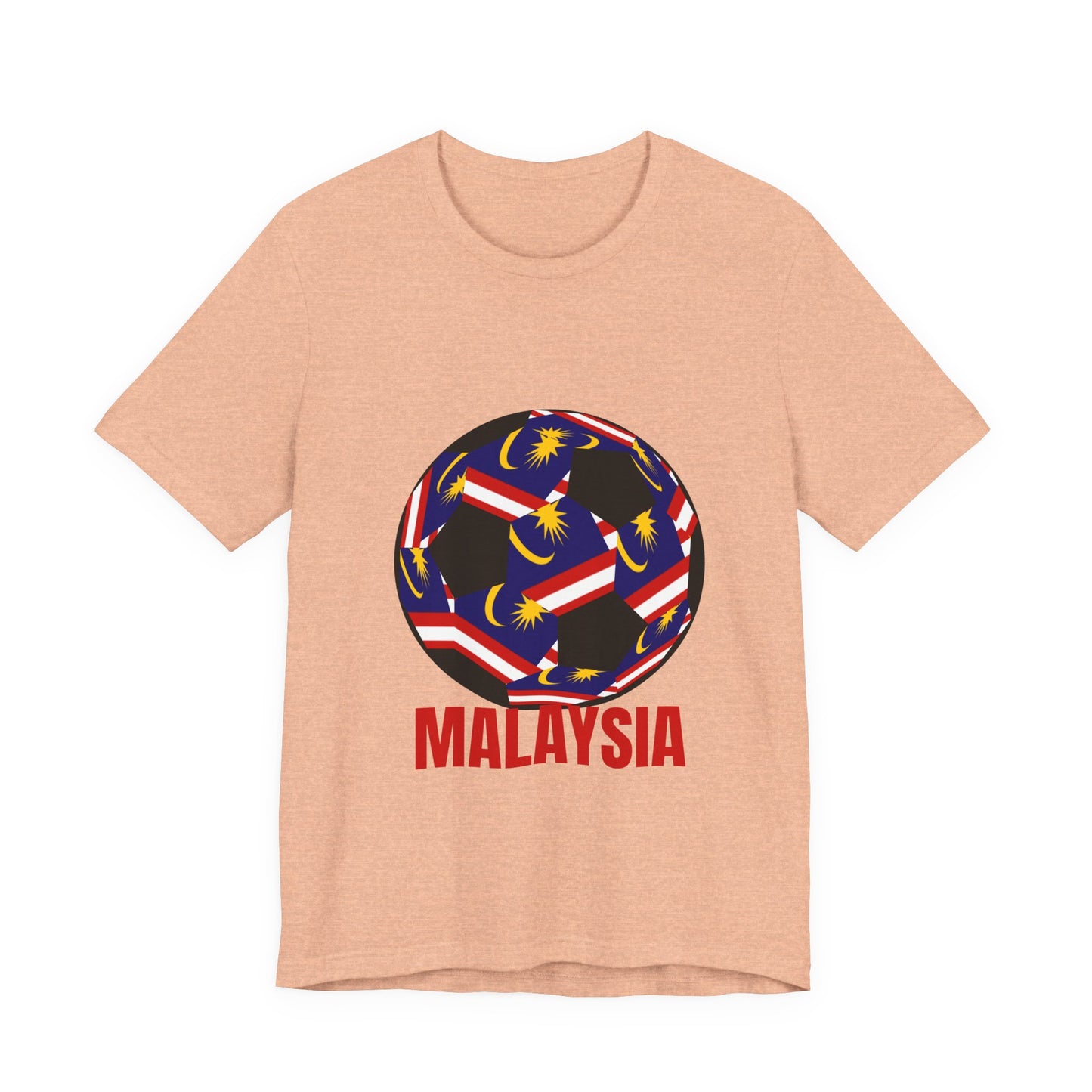 Malaysia Fan Specialty Soccer Ball Design T Shirt