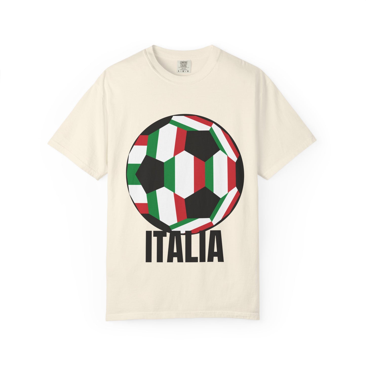 Italia Fan Specialty Soccer Ball Design T Shirt