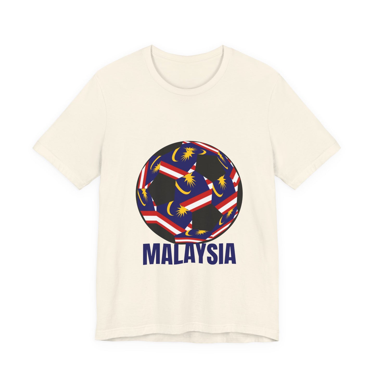 Malaysia Fan Specialty Soccer Ball Design T Shirt