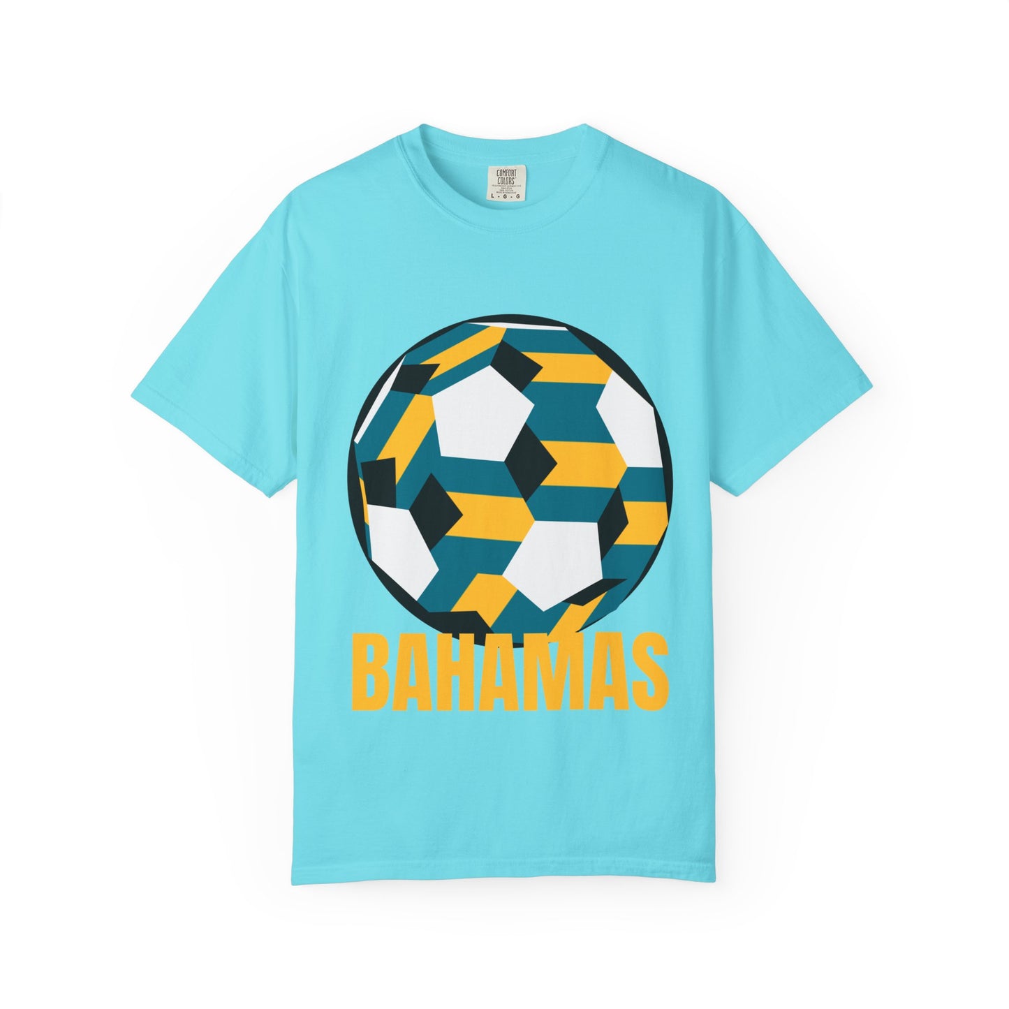 Bahamas Fan Specialty Soccer Ball Design T Shirt