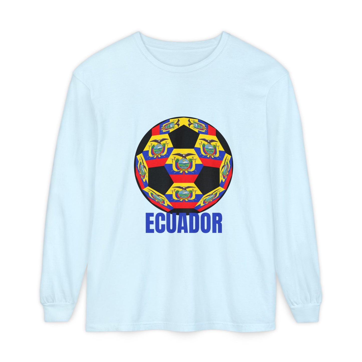 Ecuador Soccer Crest Long Sleeve Shirt