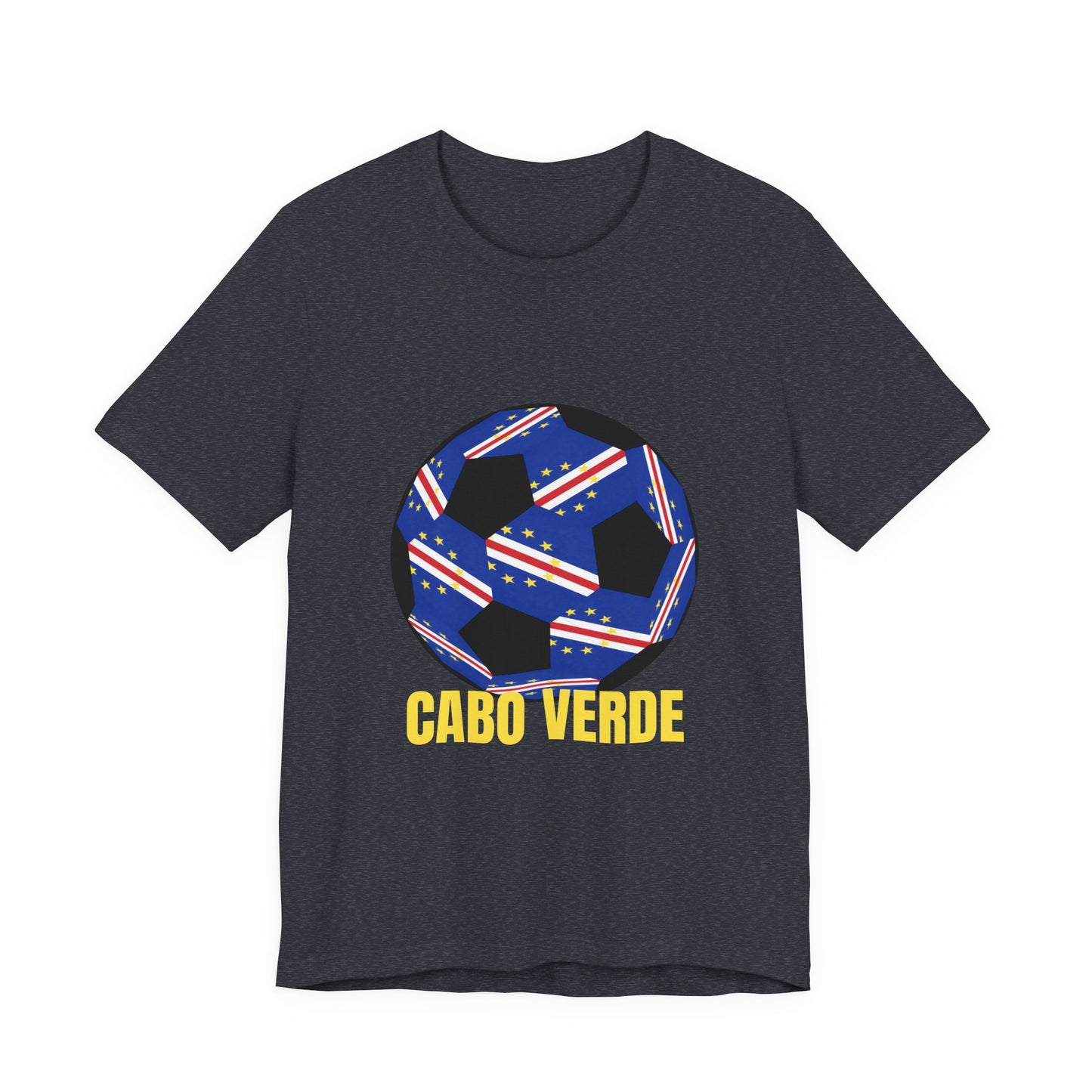 Cabo Verde Fan Specialty Soccer Ball Design T Shirt