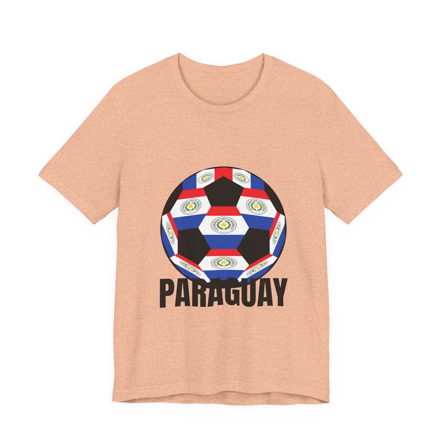 Paraguay Fan Specialty Soccer Ball Design T Shirt