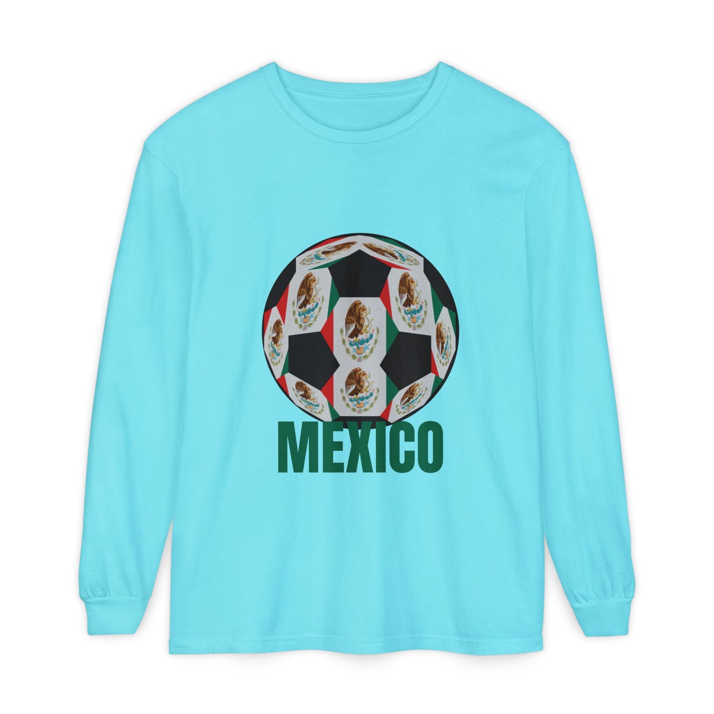 Mexico Fan Specialty Soccer Ball Design Long Sleeve