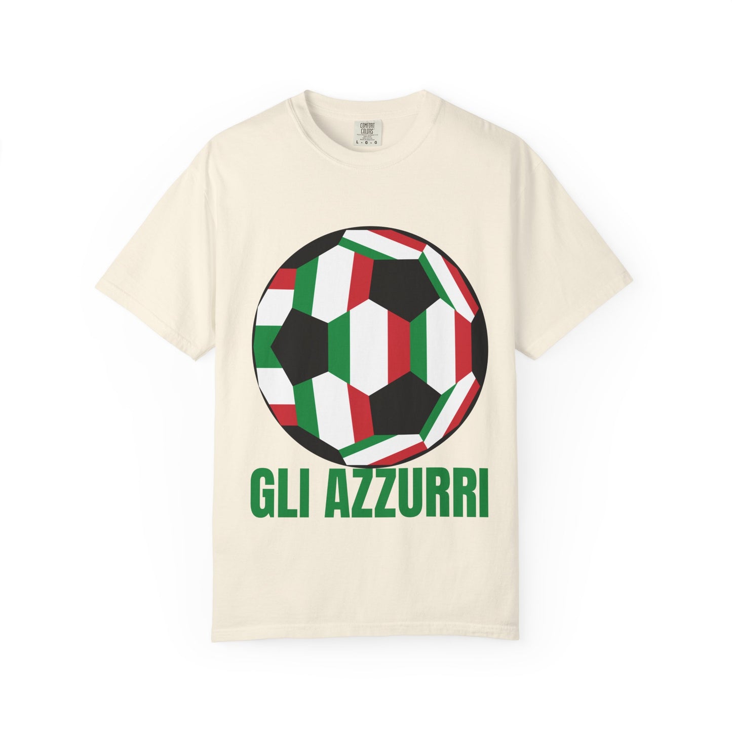 Gli Azzurri Fan Specialty Soccer Ball Design T Shirt