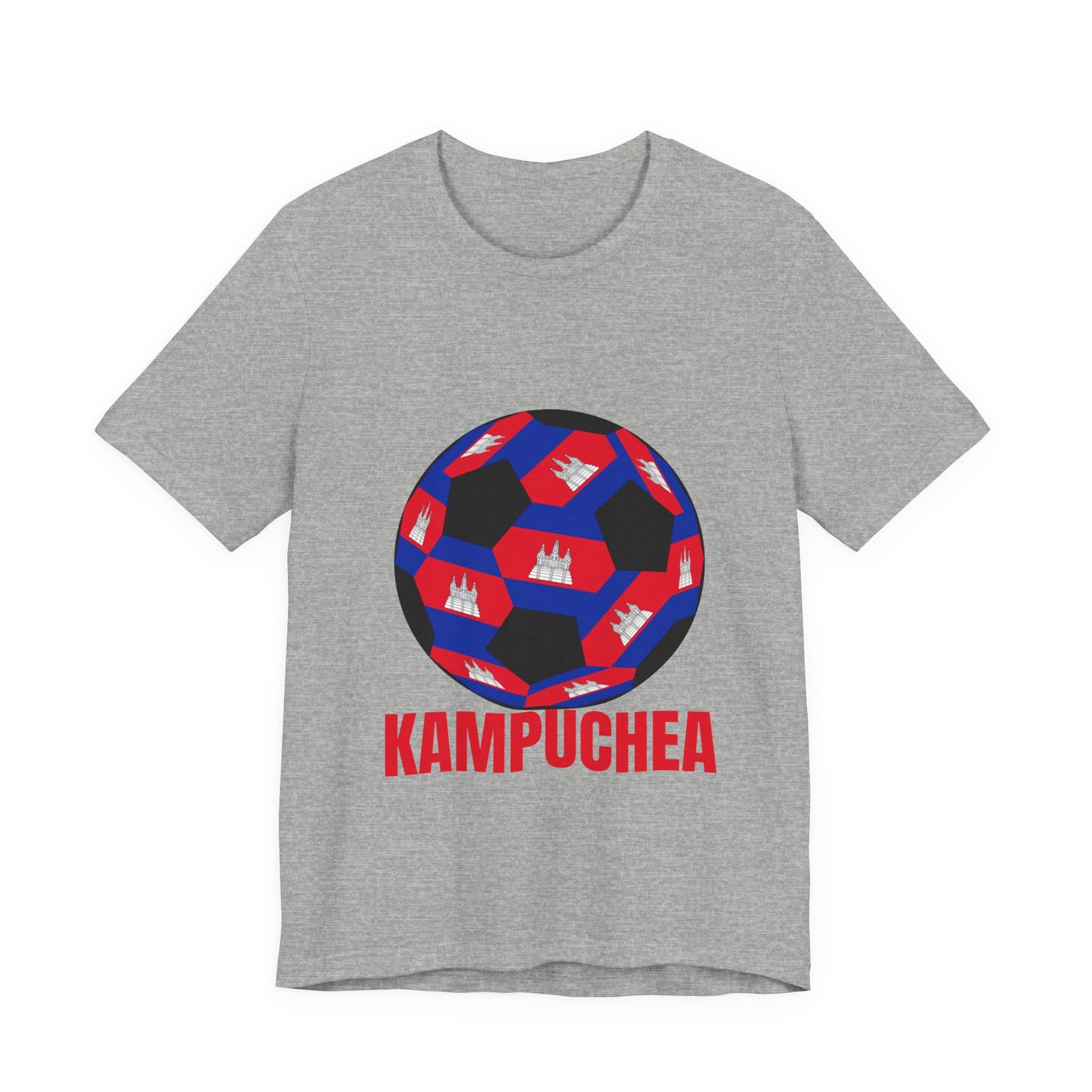 Kampuchea Fan Specialty Soccer Ball Design T Shirt