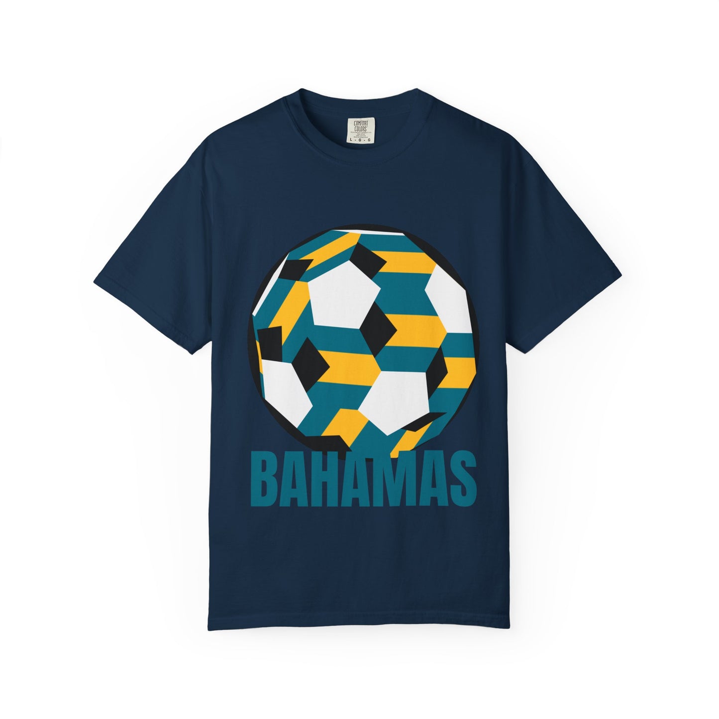 Bahamas Fan Specialty Soccer Ball Design T Shirt