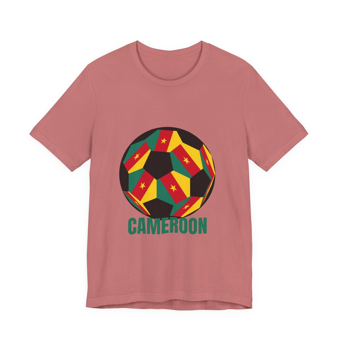 Cameroon Fan Specialty Soccer Ball Design T Shirt