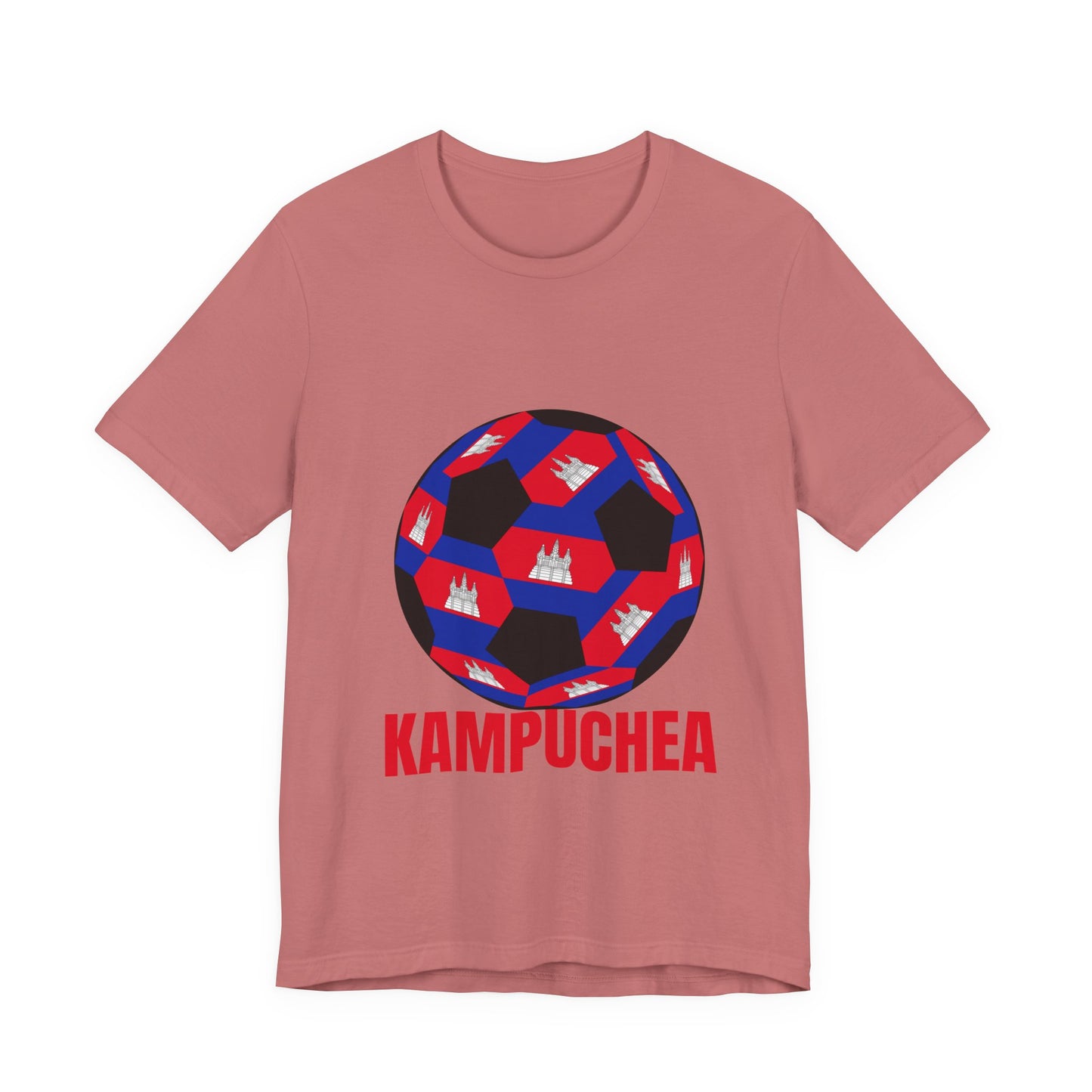 Kampuchea Fan Specialty Soccer Ball Design T Shirt