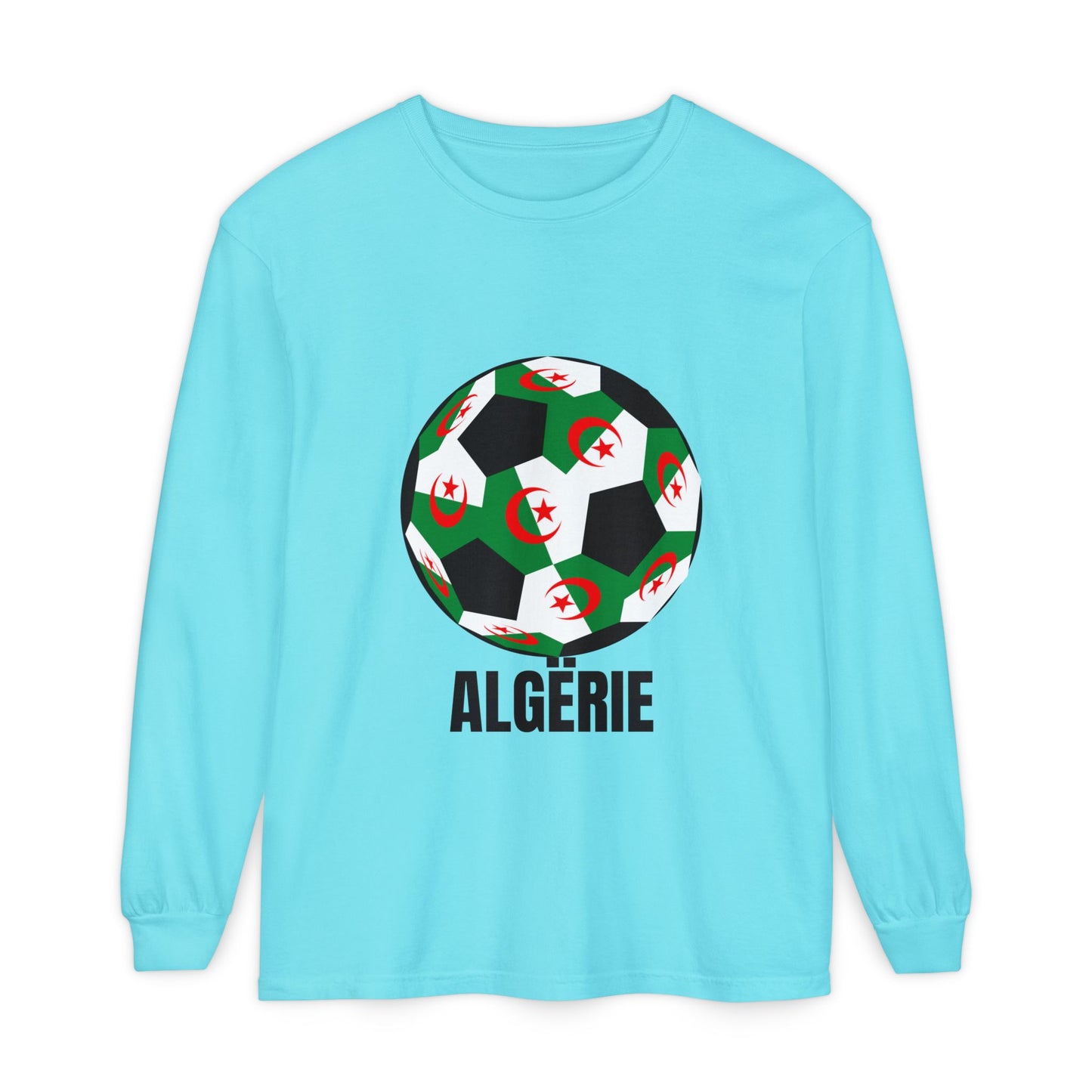 ALGËRIE Fan Specialty Soccer Ball Design T Shirt