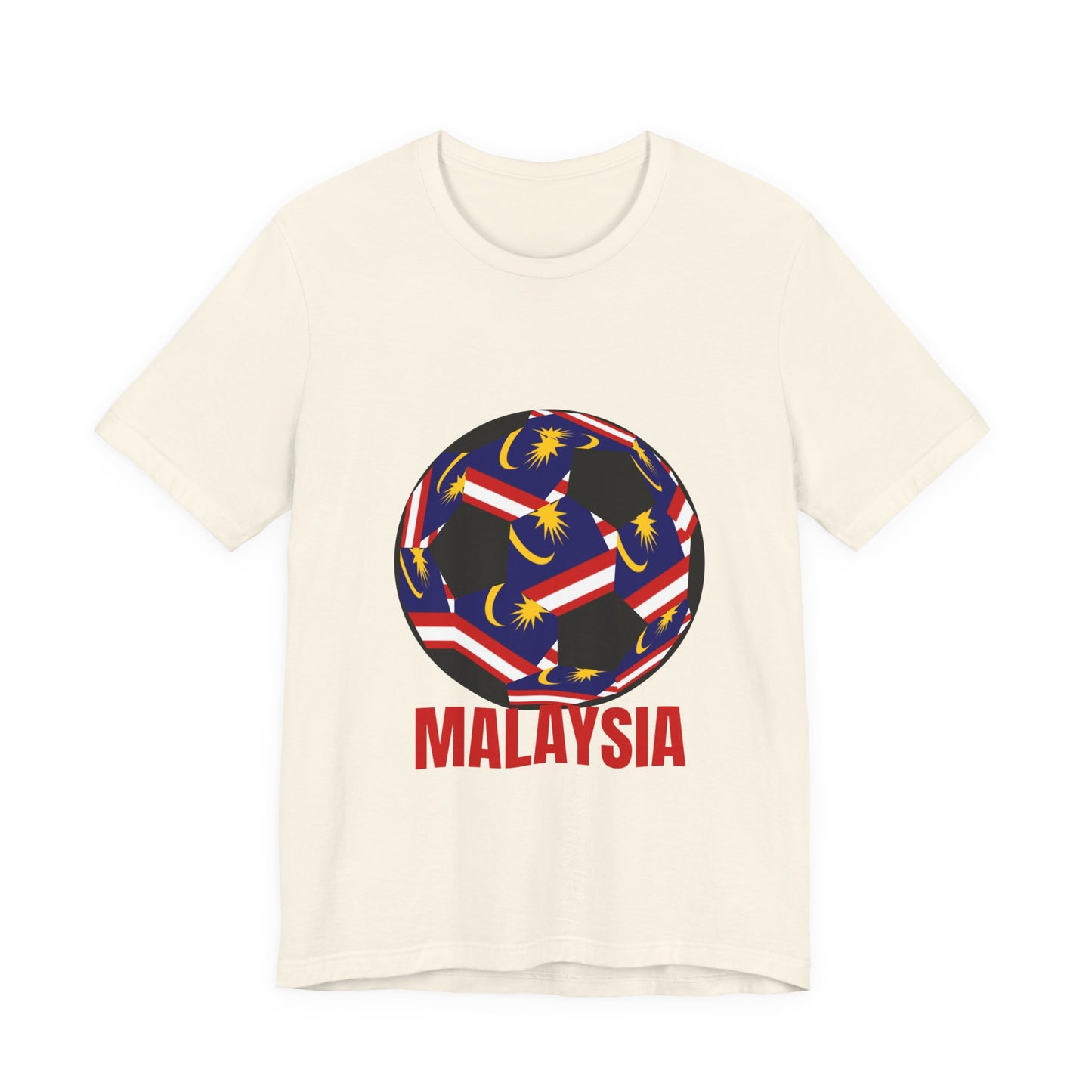 Malaysia Fan Specialty Soccer Ball Design T Shirt
