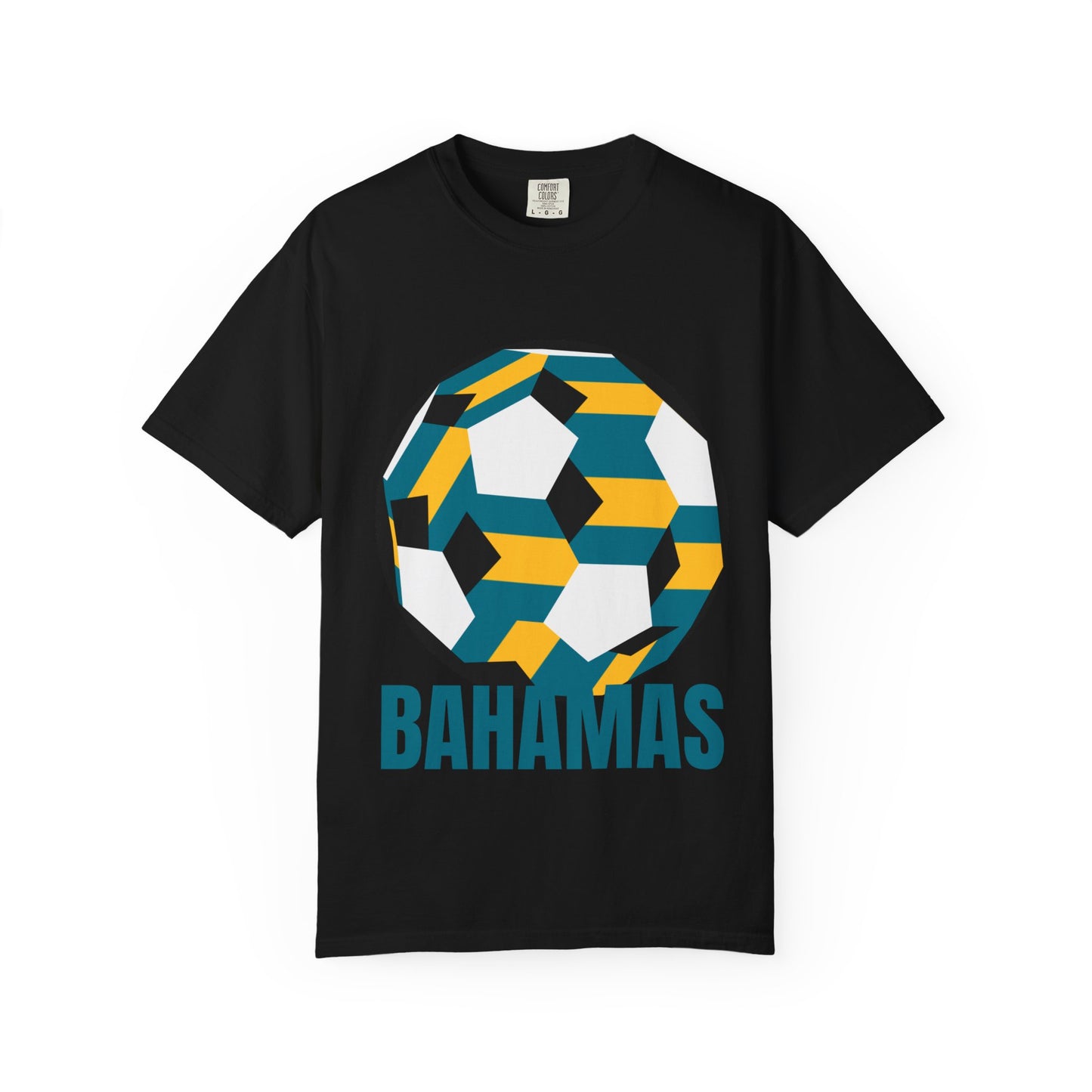 Bahamas Fan Specialty Soccer Ball Design T Shirt