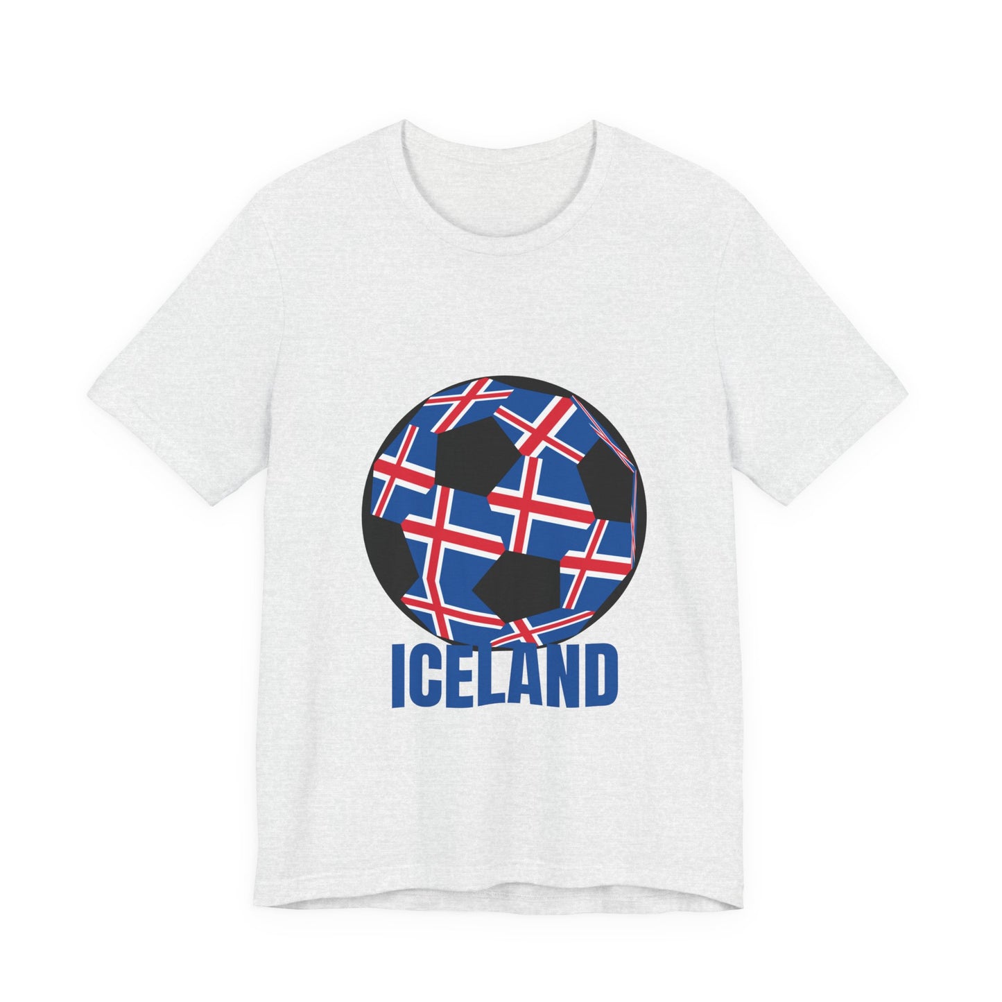 Iceland Fan Specialty Soccer Ball Design T Shirt