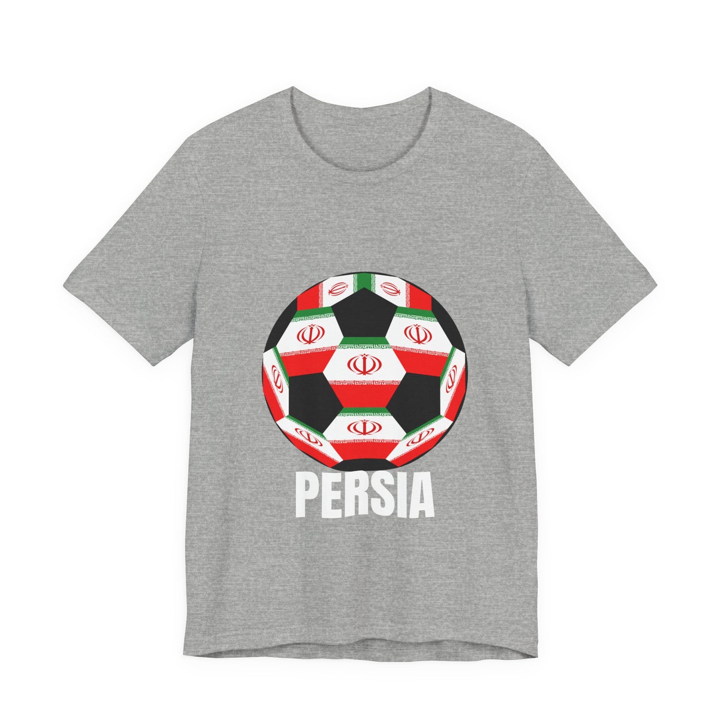 Persia Fan Specialty Soccer Ball Design T Shirt