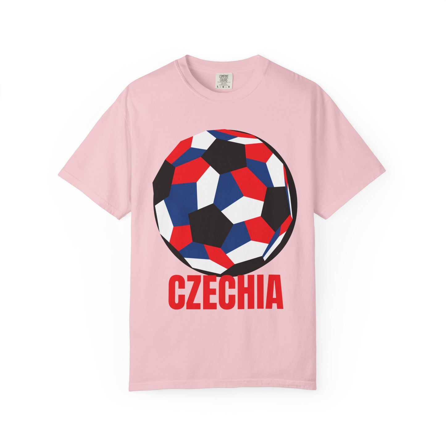 Czechia Fan Specialty Soccer Ball Design T Shirt