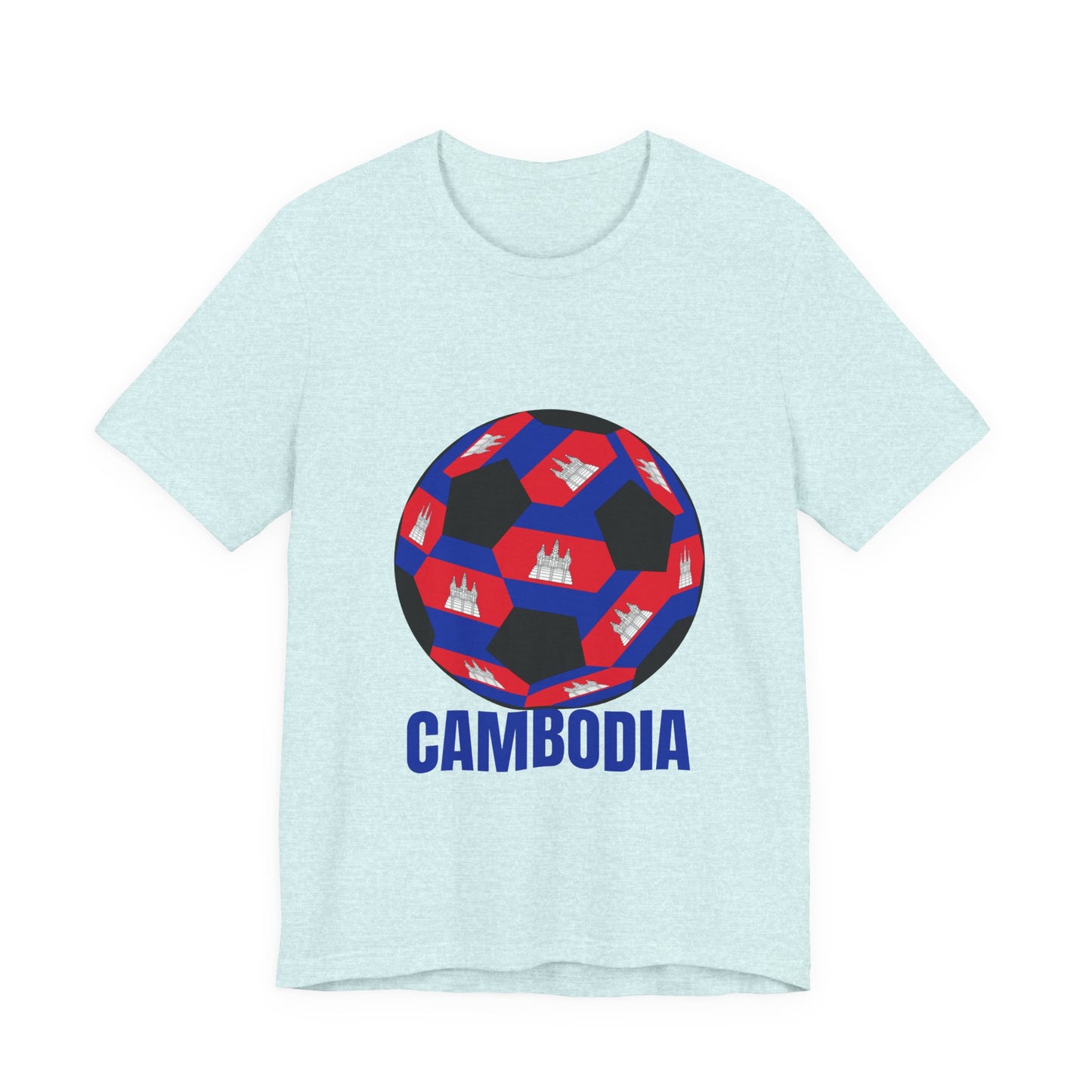 Cambodia Fan Specialty Soccer Ball Design T Shirt