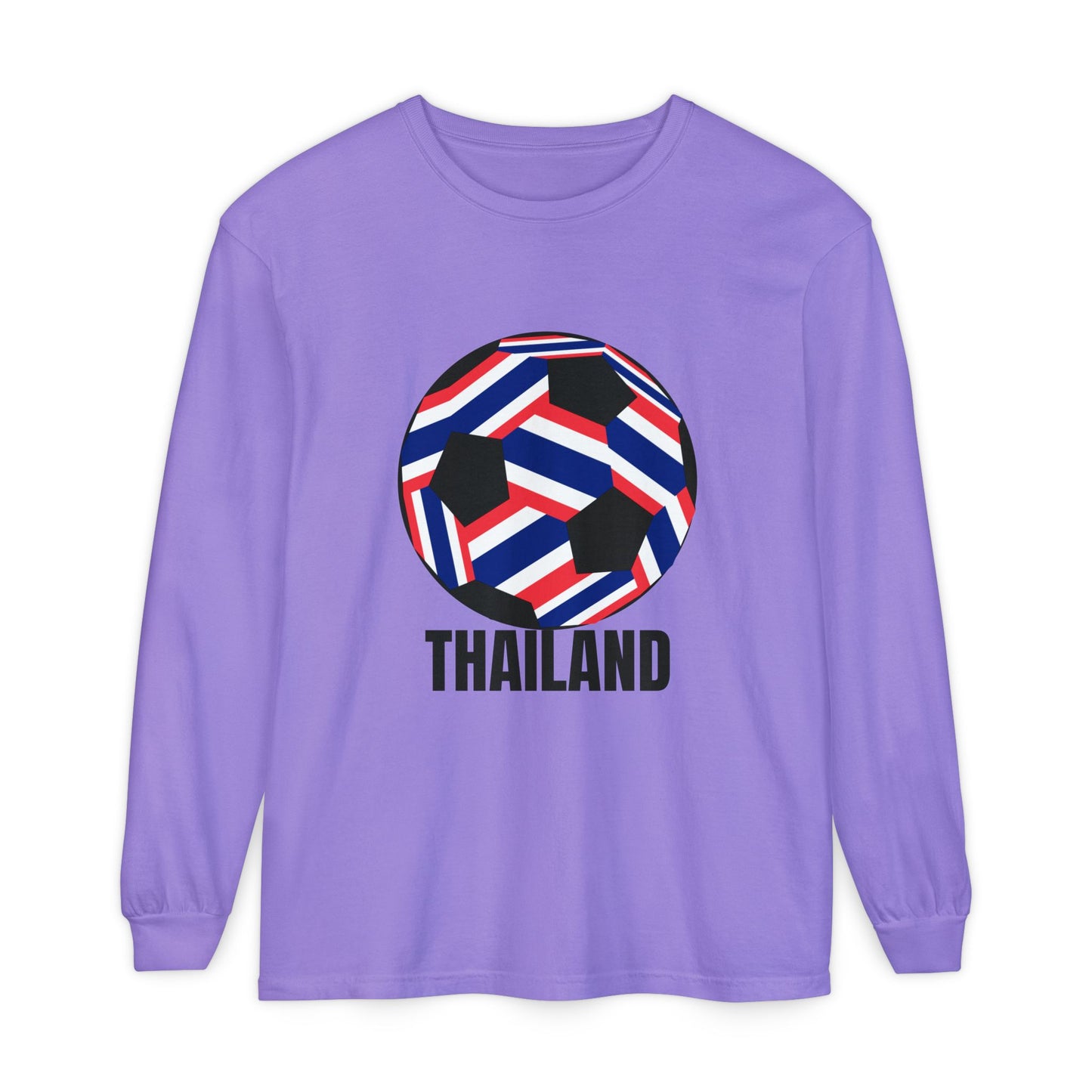 Thailand Fan Specialty Soccer Ball Design  Long Sleeve T-Shirt