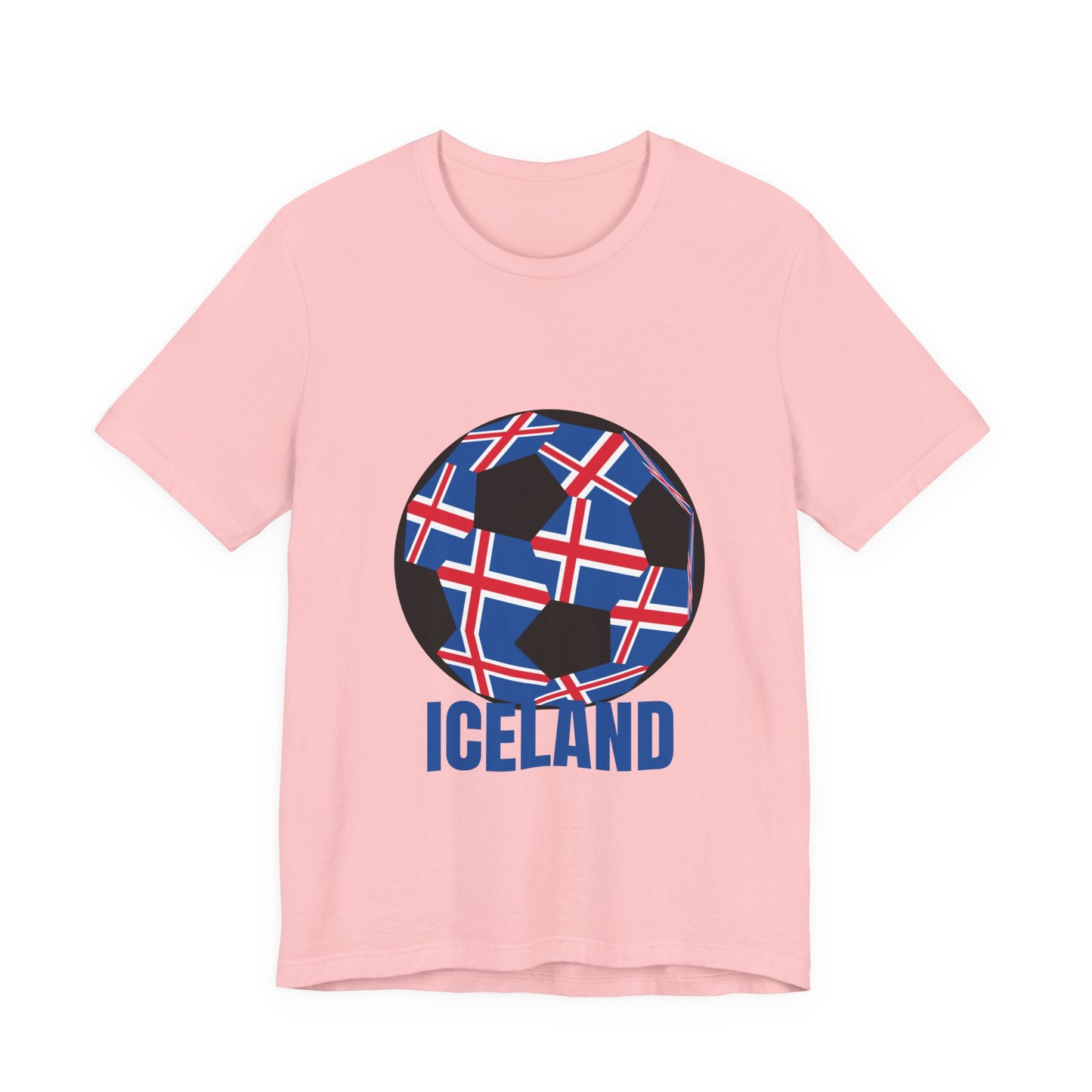 Iceland Fan Specialty Soccer Ball Design T Shirt