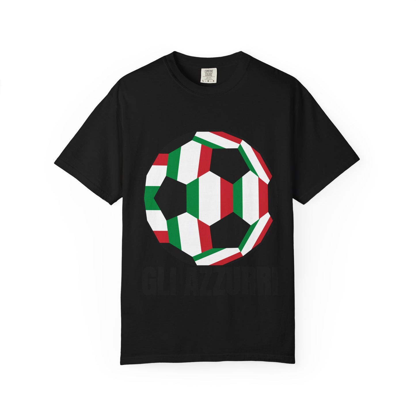 Gli Azzurri Fan Specialty Soccer Ball Design T Shirt
