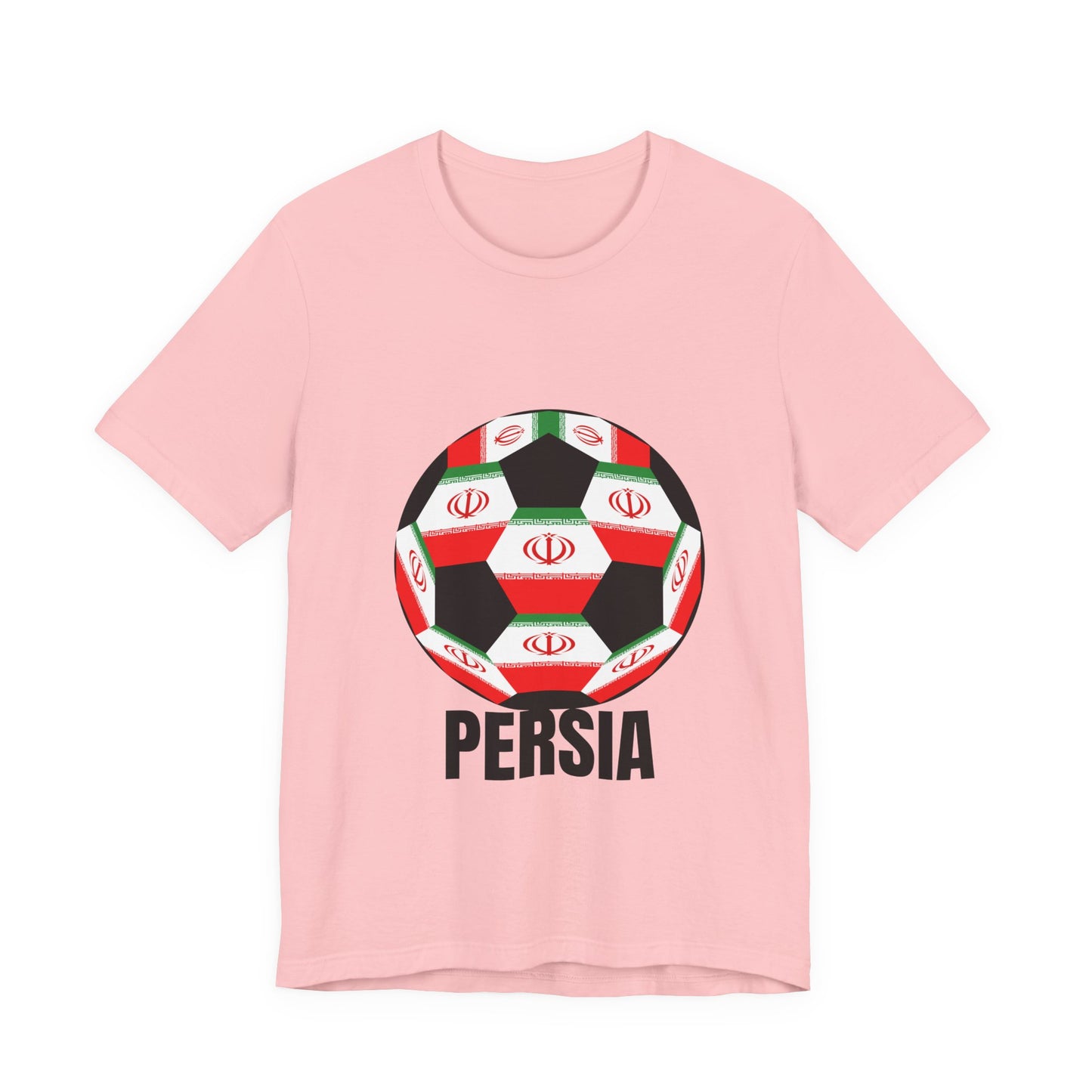 Persia Fan Specialty Soccer Ball Design T Shirt