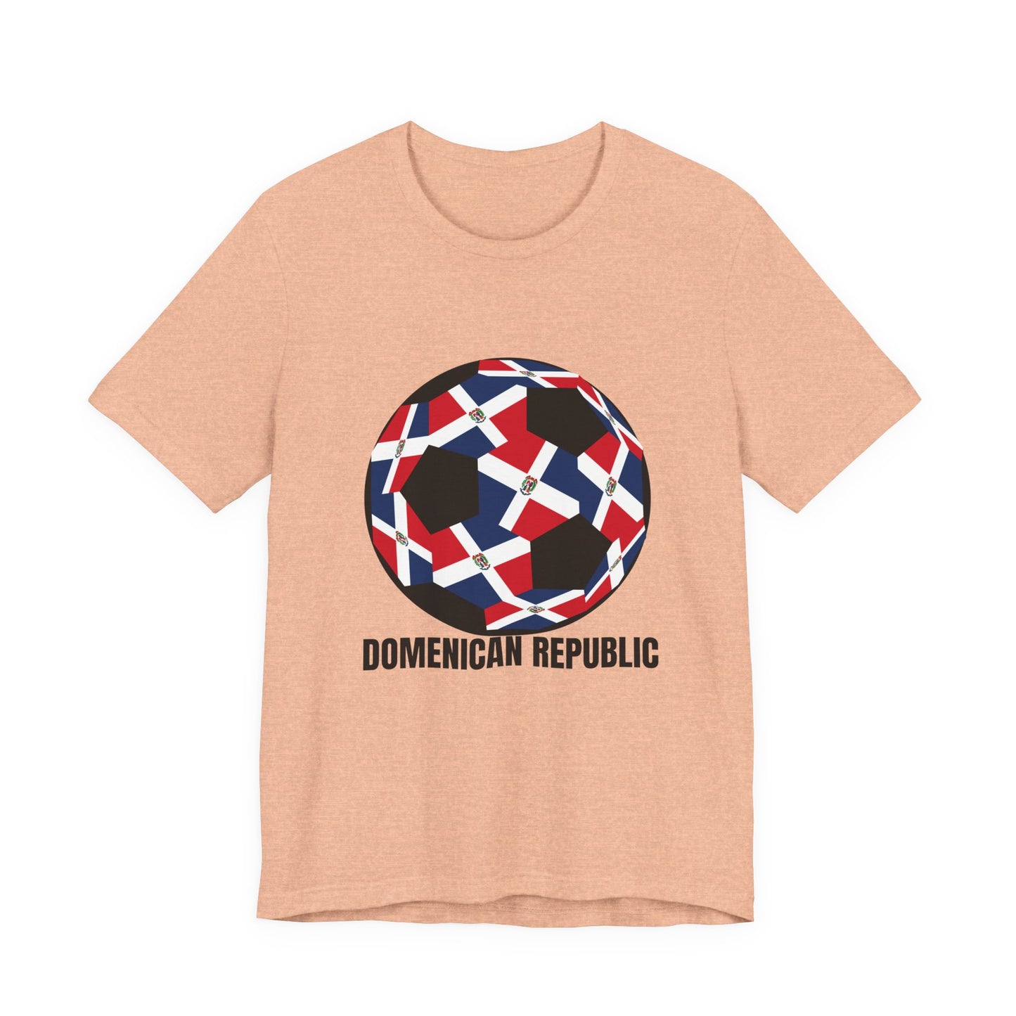 Domenican Republic Fan Specialty Soccer Ball Design T Shirt